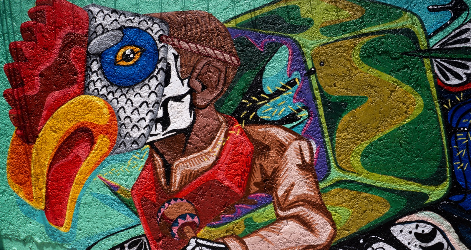 Mural Mi escuela es mi segunda casa en Primaria Everardo Márquez